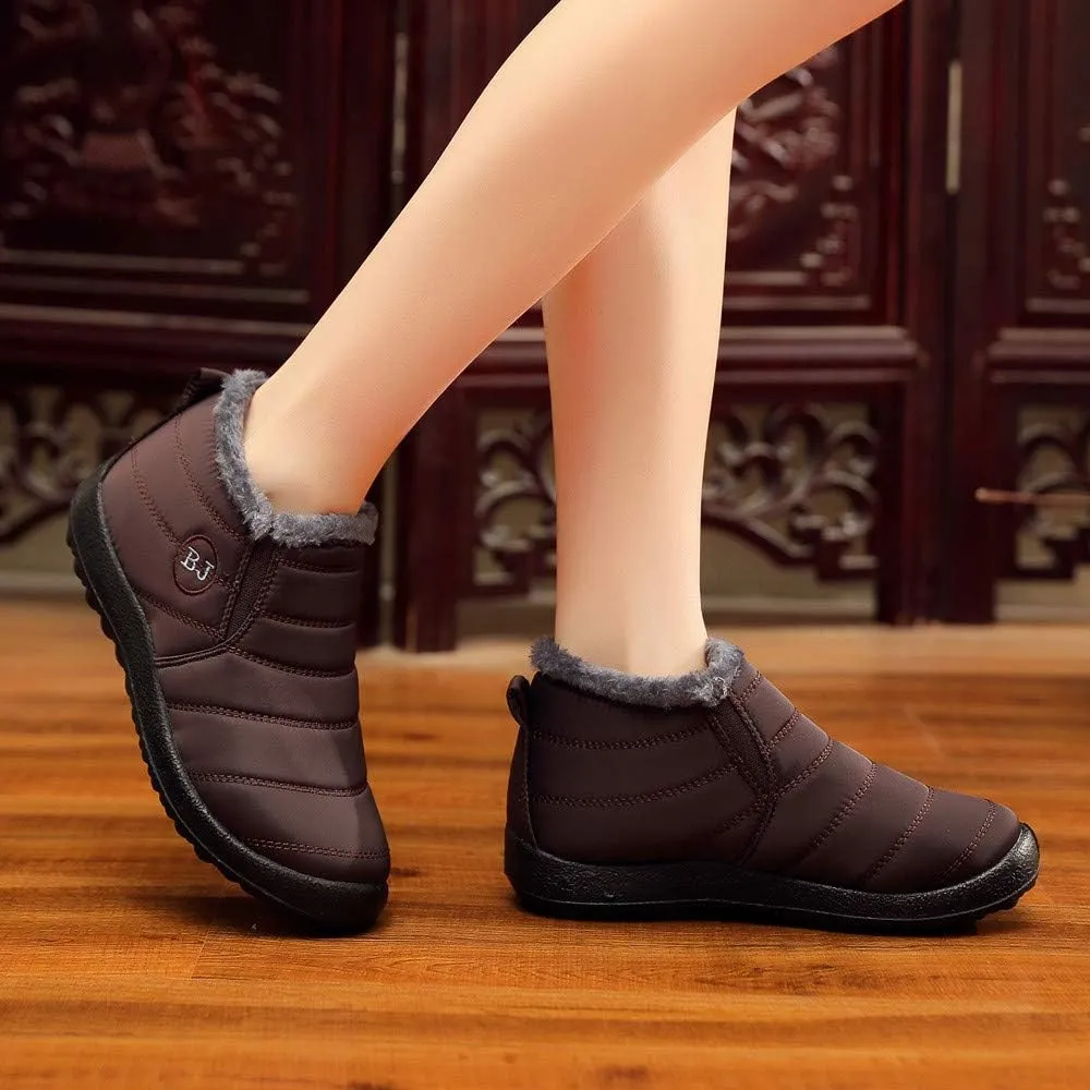 Slip on Winter Boots for Women Waterproof Womens Snow Boots Size 6.5 Wide Womens Size 10 1/2 Wide Winter Boots Winter Womens Boots Size 10 Womens Insulated Waterproof Boots Hunting
