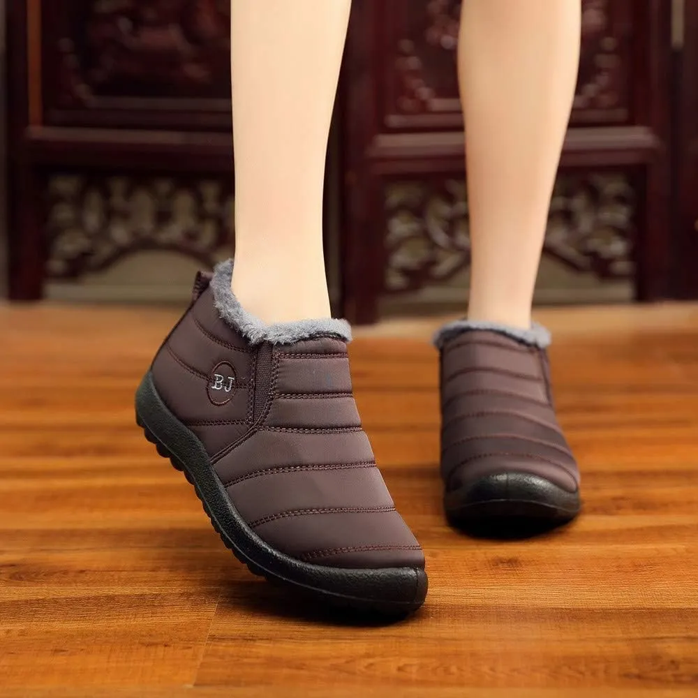Slip on Winter Boots for Women Waterproof Womens Snow Boots Size 6.5 Wide Womens Size 10 1/2 Wide Winter Boots Winter Womens Boots Size 10 Womens Insulated Waterproof Boots Hunting