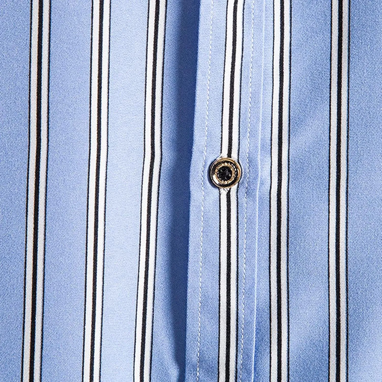 SMIDOW Summer Casual Striped Button Down Hawaiian Shirts for Men Short Sleeve Regular Fit Beach Holiday Aloha Shirt Trendy