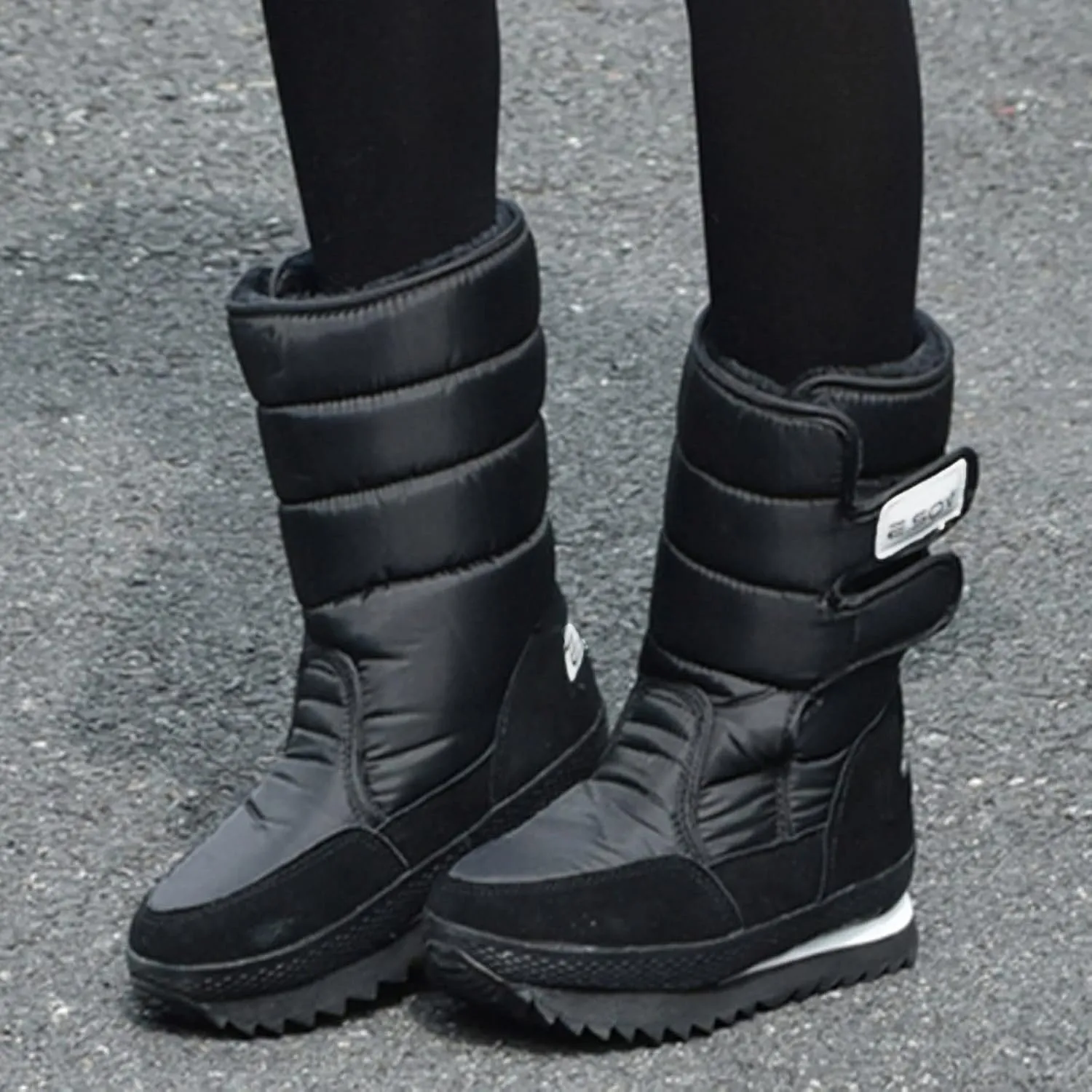 Snow Boots for Women Cute 10 Wide Zippered Snow Boots for Women Waterproof Insulated Tall Fur Lined Winter Boots for Women Snow Boots Waterproof Calf Womens 9.5 Wide Winter Boots