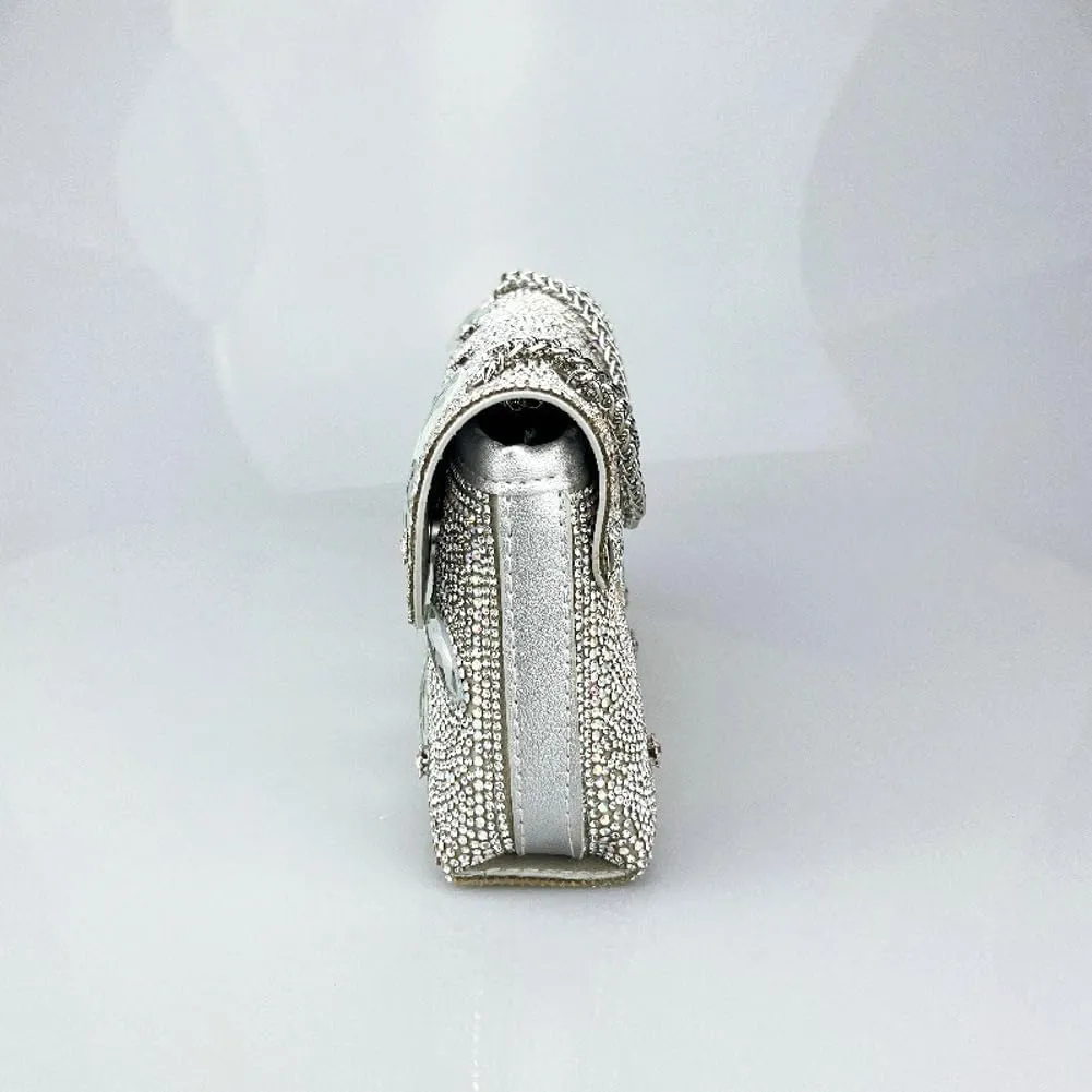 Sparkly Rhinestones Clutch Purses Women 2025 Chain Handbags Bling Bling Evening Bags for Cocktail Prom Party Wedding