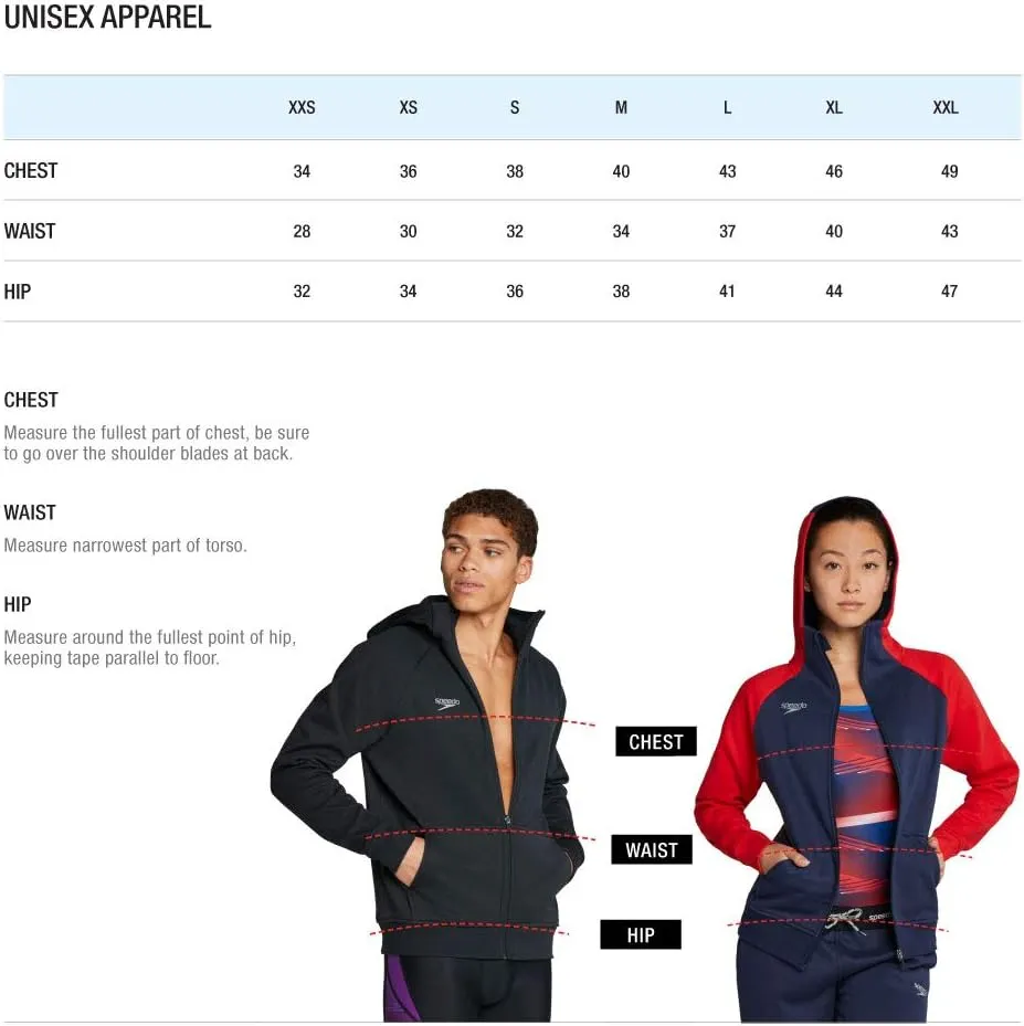 Speedo Men's Sweatshirt Hoodie Pull Over Basic
