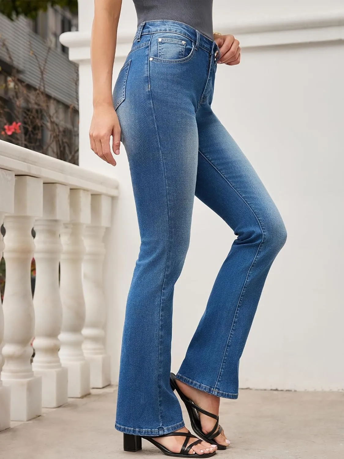 Stretchy Bootcut Jeans for Women High Waisted Jeans for Women with Pockets ??Standard??