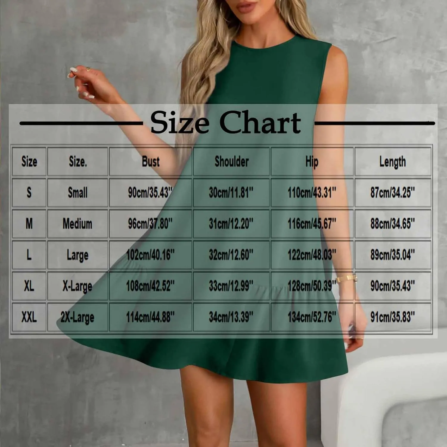 Summer Casual Sleeveless Tank Dresses for Women 2025 Crewneck Beach Vacation Sundresses A-Line Ruffle Hem Mini Dress