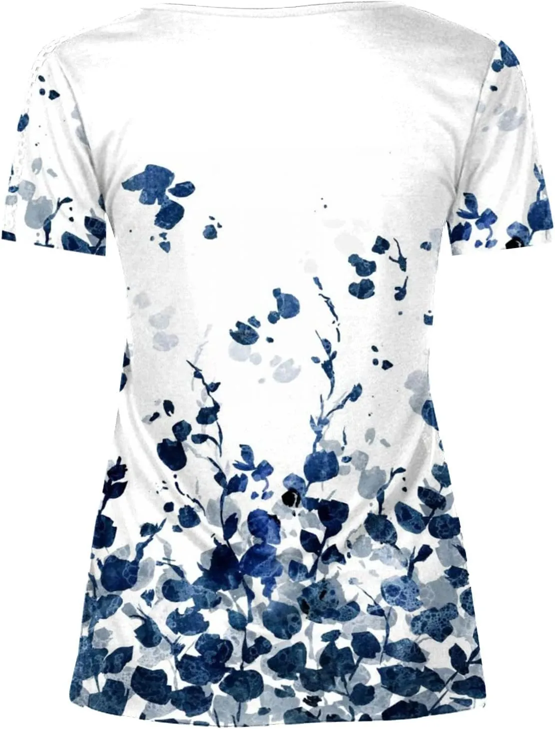 Summer Tops for Women 2025 Trendy Boho Floral Shirts Short Sleeve V Neck T-Shirt Graphic Tees Blouse