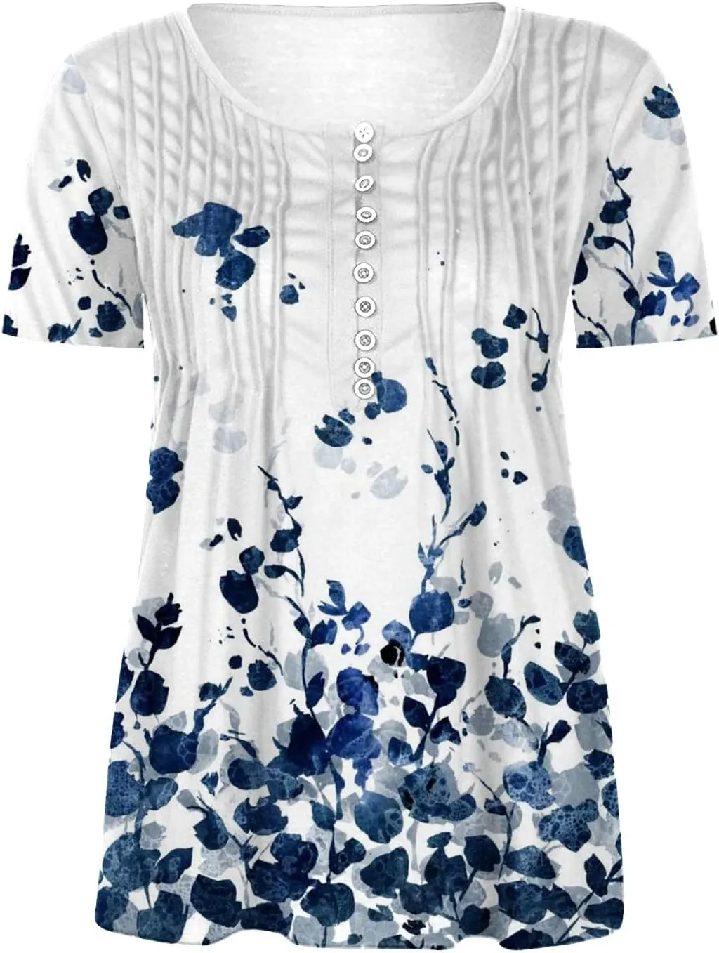 Summer Tops for Women 2025 Trendy Boho Floral Shirts Short Sleeve V Neck T-Shirt Graphic Tees Blouse