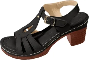 Summer Wedge Sandals for Women Comfortable Open Toe Sandals Chunky Heel Fish Mouth Platform Sandal Dressy Casual Beach Walking Shoes with Ankle Strap
