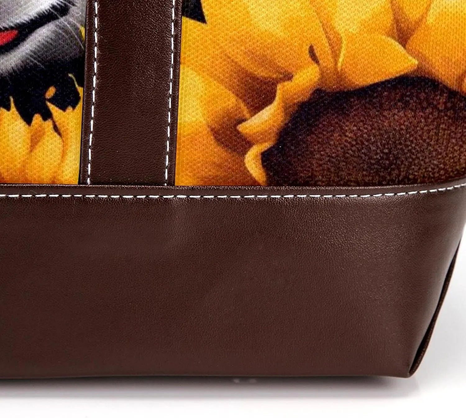 Sunflower Panda-595 Tote Bags Durable Leather Canvas Purses and Handbags for Women Top Handle Shoulder Satchel Hobo Bags