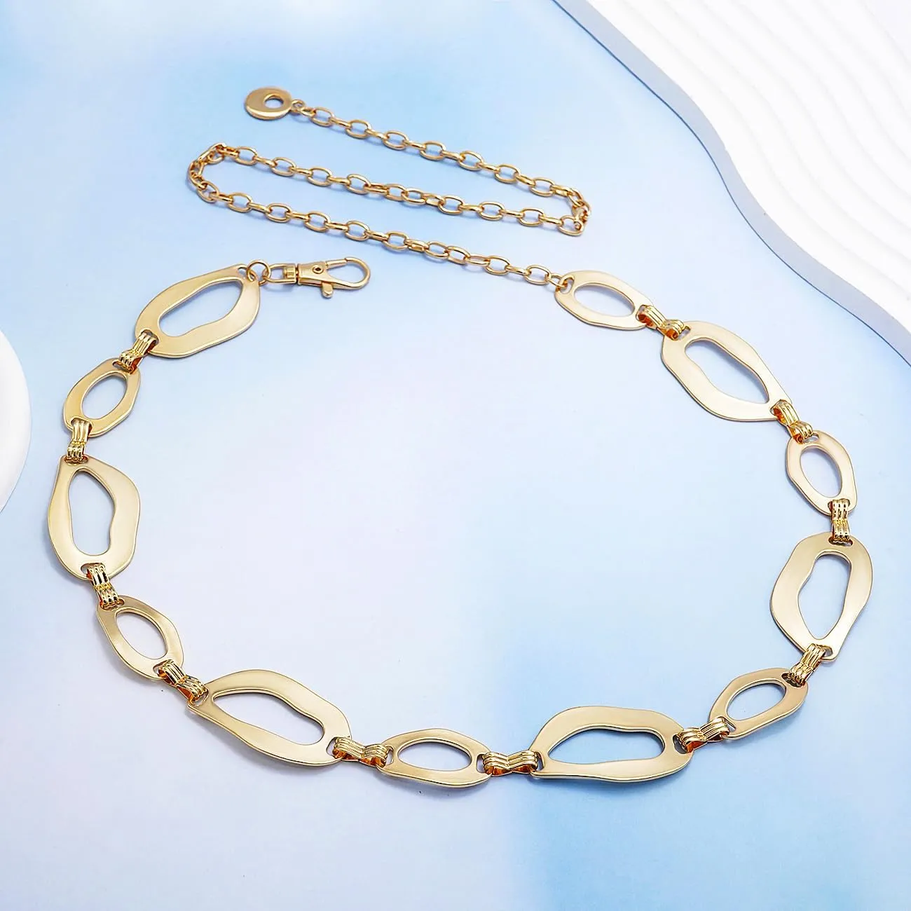Suyi Waist Chain for Women Ladies Chunky Chain Belt for Dresses