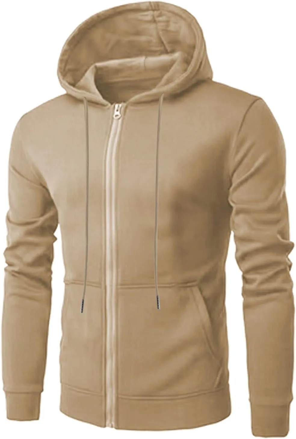 Sweatshirts for Men Hoodies Zipper,Mens Hooded Sweatshirts Fleece Hoodies Athletic Winter Long Sleeve Zip Up Pullover