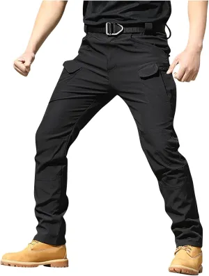Tactical Pants for Men Stretch Cargo Pants Hiking Construction Carpenter Pant Relaxed Fit Trousers Multi Pockets