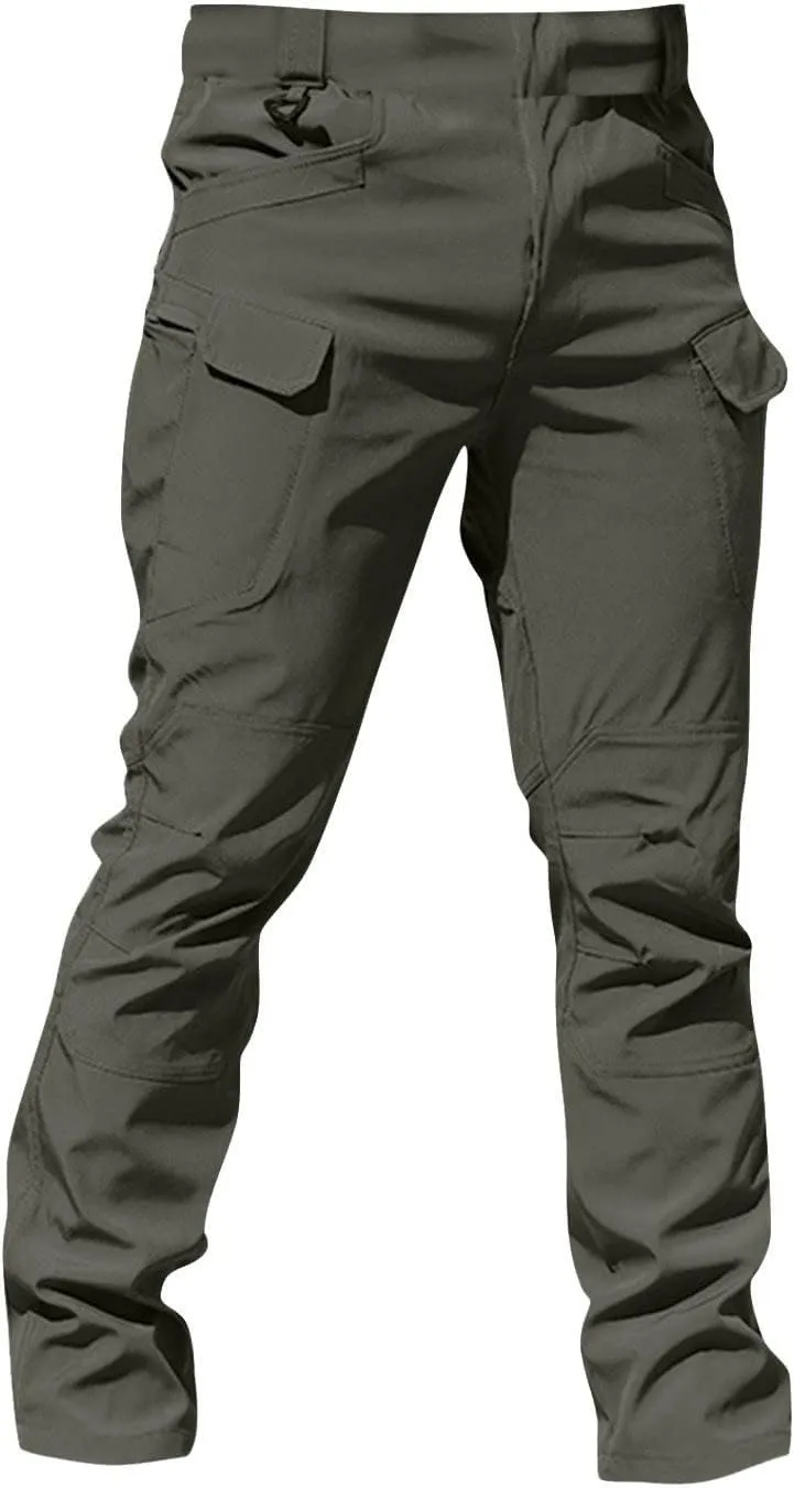 Tactical Pants for Men Stretch Cargo Pants Hiking Construction Carpenter Pant Relaxed Fit Trousers Multi Pockets