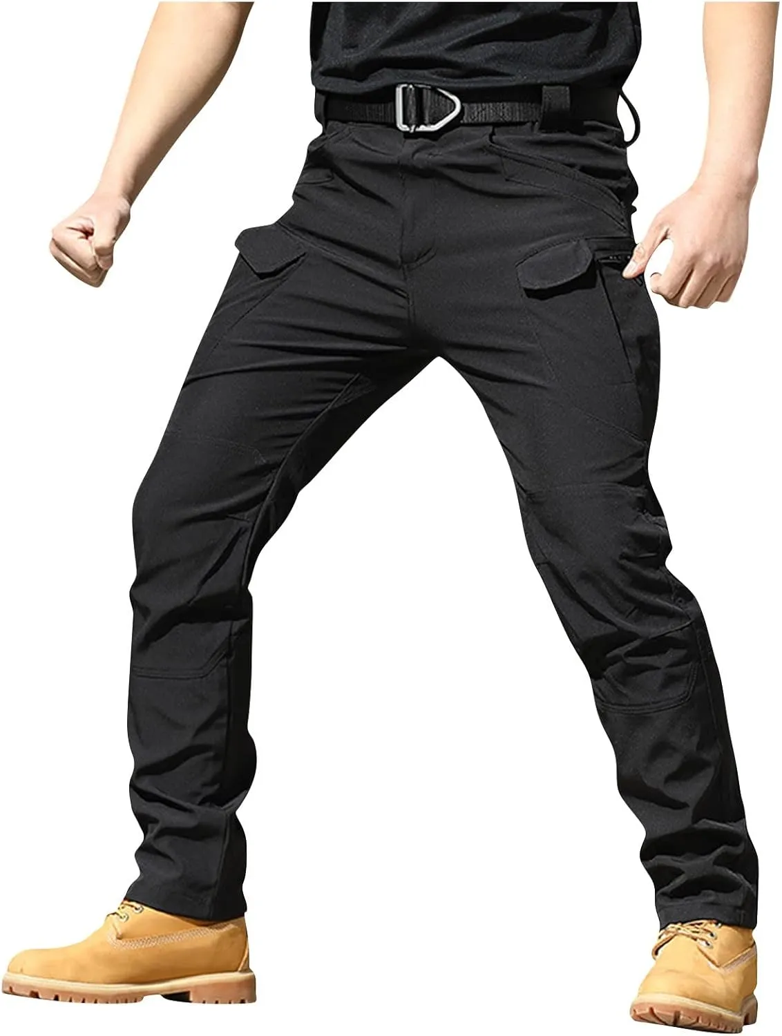 Tactical Pants for Men Stretch Cargo Pants Hiking Construction Carpenter Pant Relaxed Fit Trousers Multi Pockets