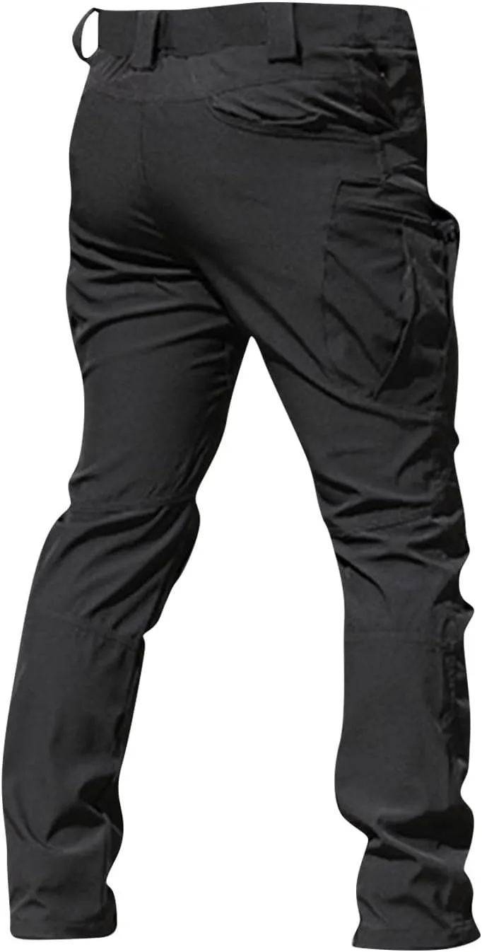 Tactical Pants for Men Stretch Cargo Pants Hiking Construction Carpenter Pant Relaxed Fit Trousers Multi Pockets