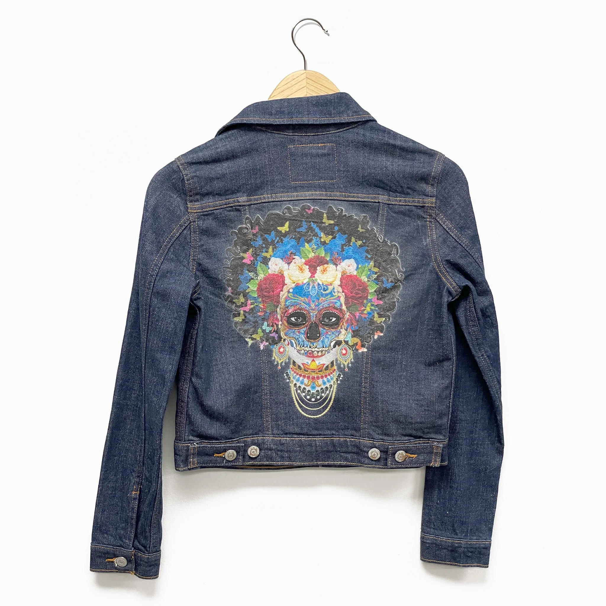 Upcycled Vintage Denim Jacket "Lady Dath Evolve"