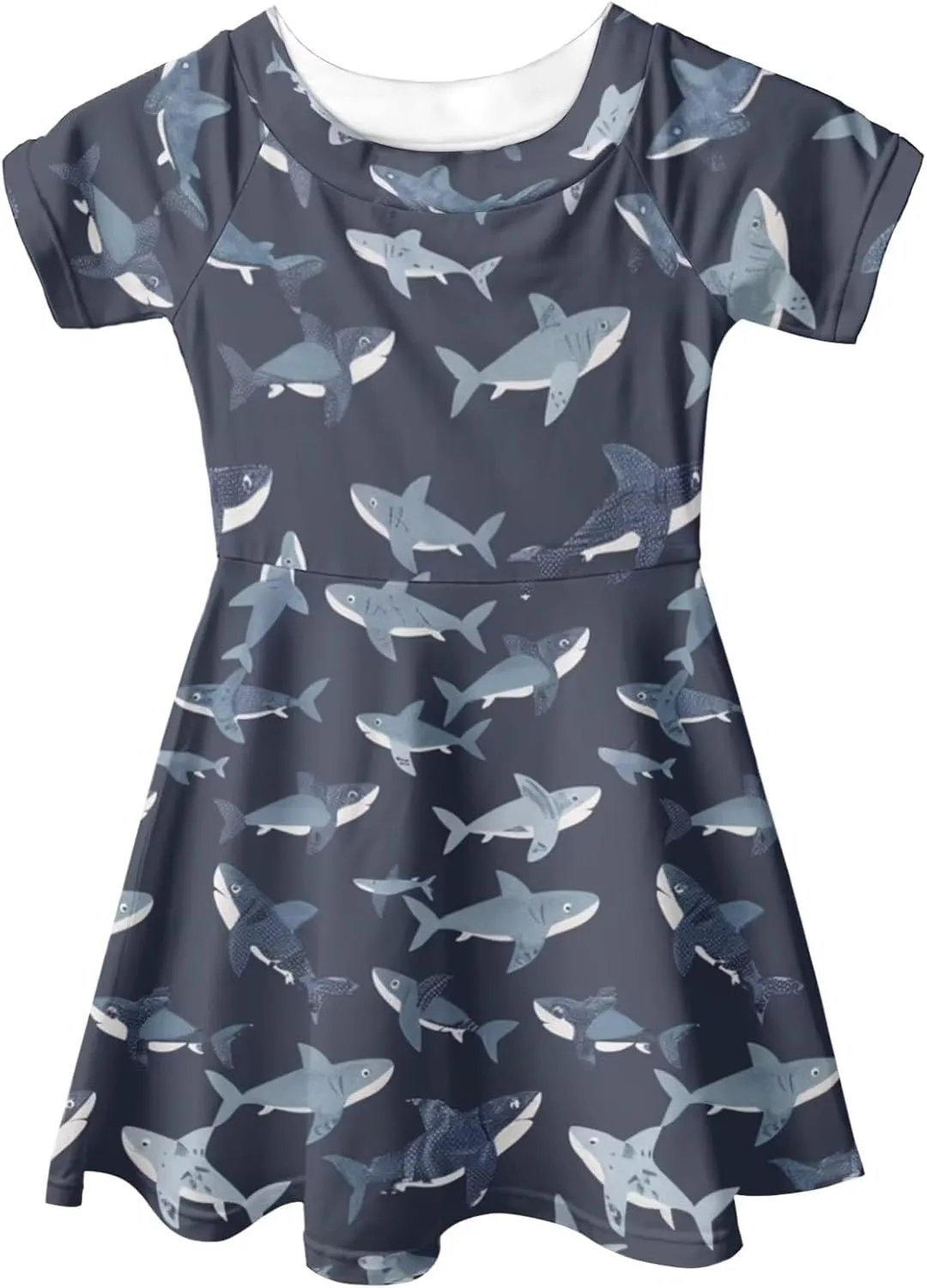 Upetstory Girls Dress Short Sleeve Summer Dresses for 3-14 Years