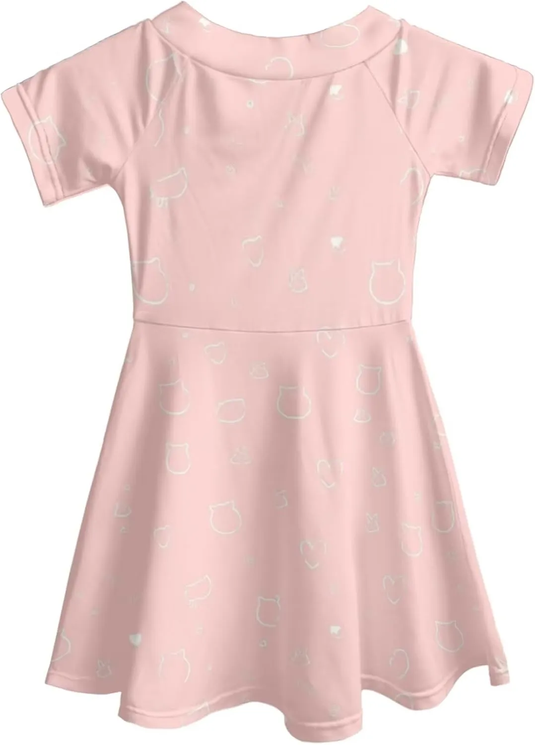 Upetstory Girls Dress Short Sleeve Summer Dresses for 3-14 Years