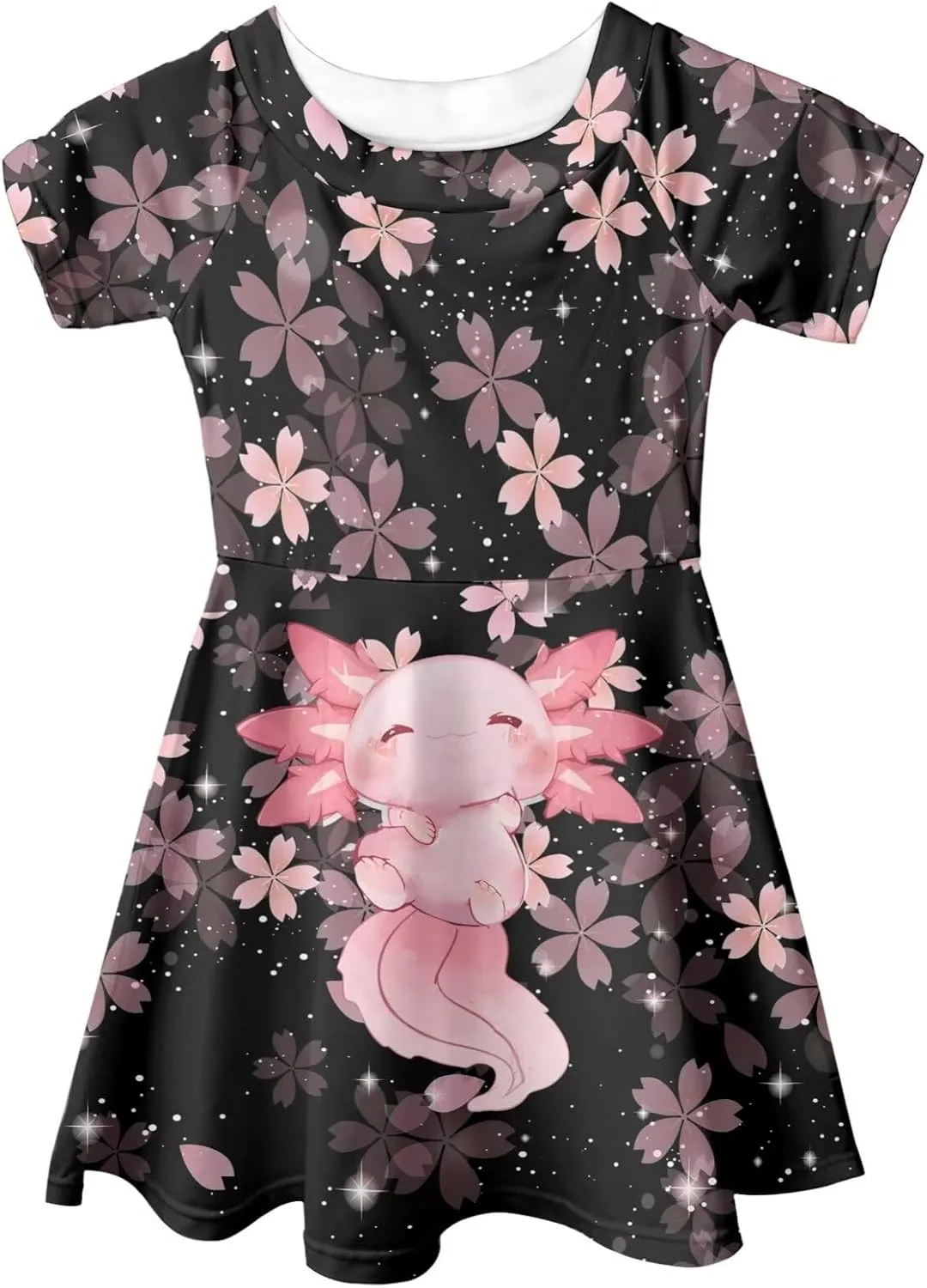 Upetstory Girls Dress Short Sleeve Summer Dresses for 3-14 Years