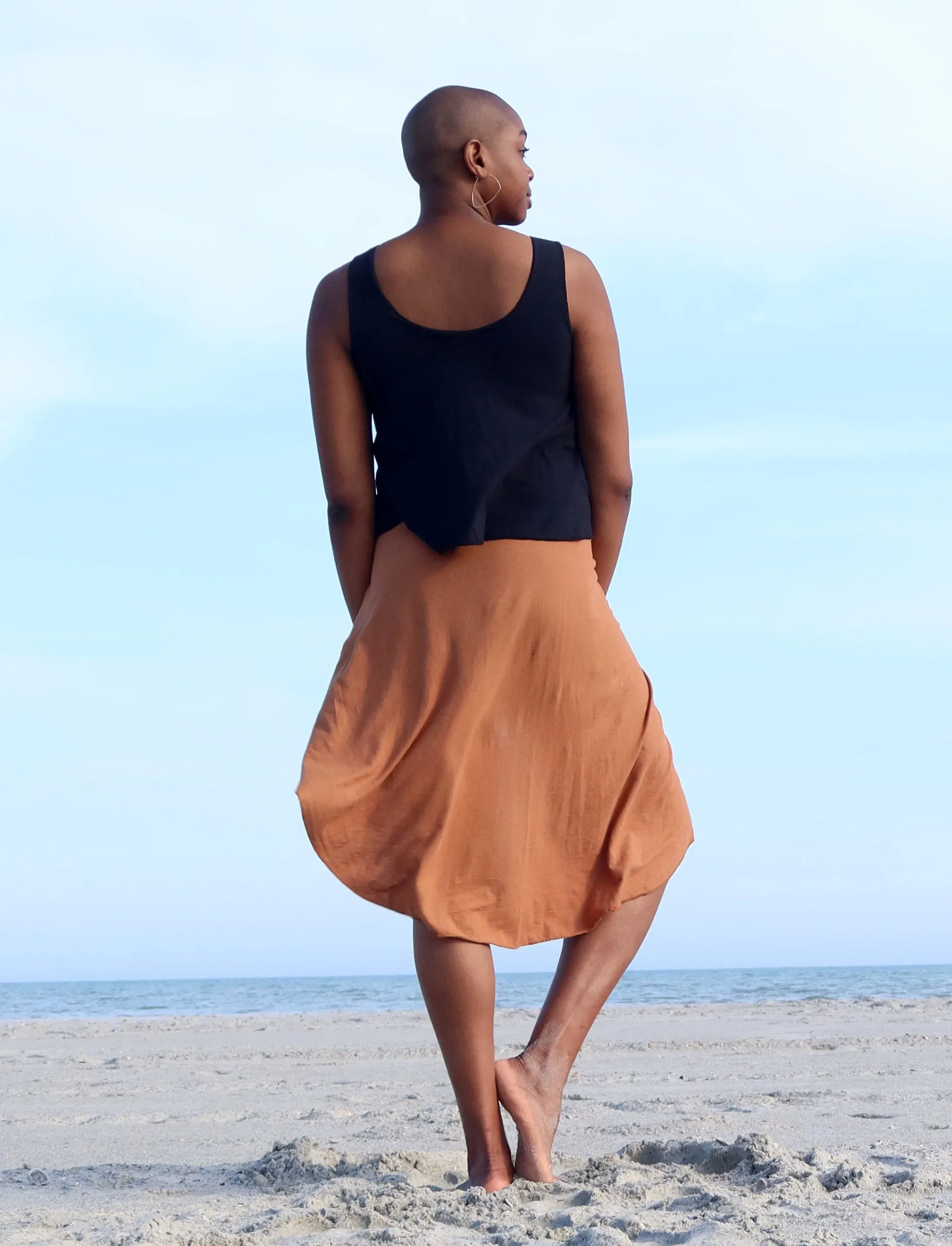 Utility Built-in Bra Tank Wanderer Cropped Shirt