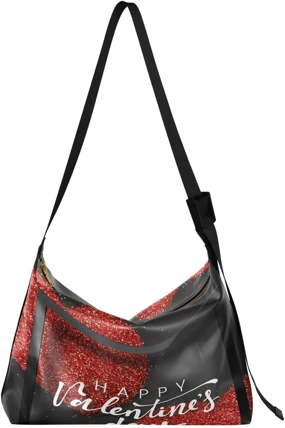 Valentine's Day Hobo Crossbody Bags for Women Leather Large Shoulder Bag Cross Body True Love Trendy Womens Tote Bags Handbag for Travel Shopping