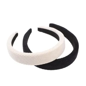 VICASKY 2pcs Vintage Velvets Headbands High Parietal Hair Accessories Elegant and Comfortable for Daily Wear Outdoor Activities
