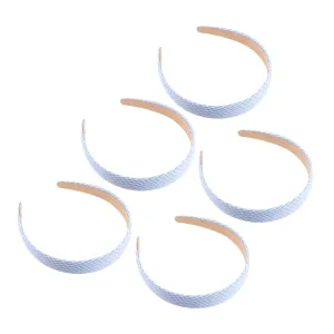 VICASKY 5Pcs Women Plaid Headbands Fashionable Hair Hoops Durable Elastic Hair Accessories for Outdoor Activities Daily Wear for All Hair