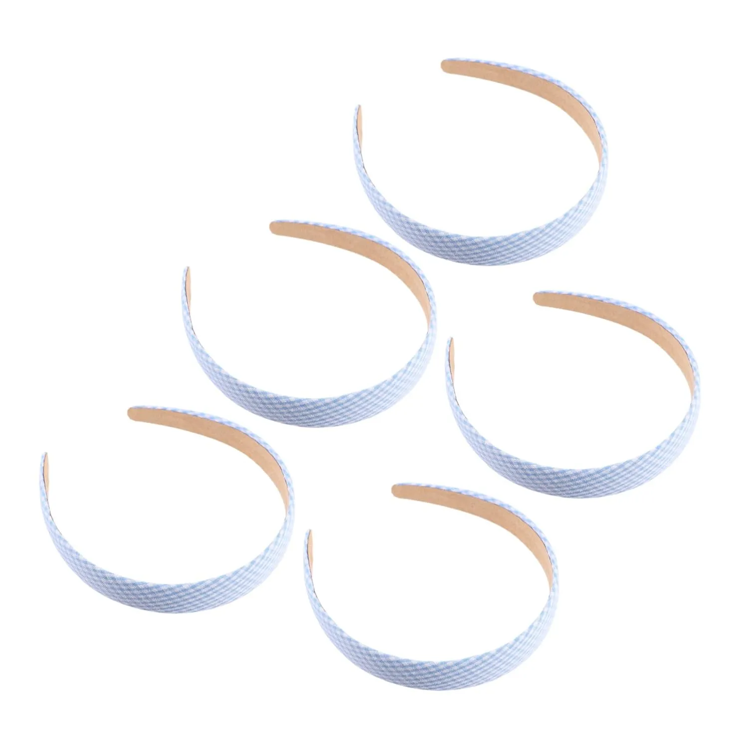 VICASKY 5Pcs Women Plaid Headbands Fashionable Hair Hoops Durable Elastic Hair Accessories for Outdoor Activities Daily Wear for All Hair