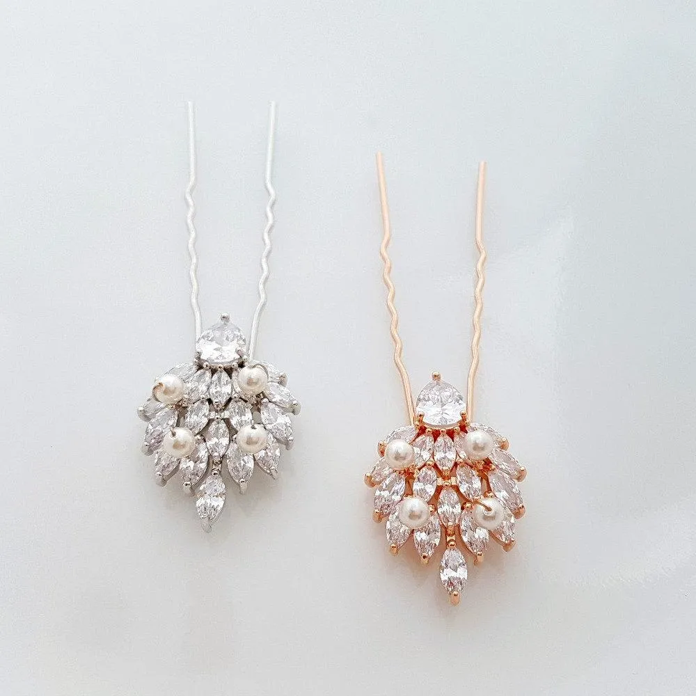 Wedding Hair Pins for Brides-Abby