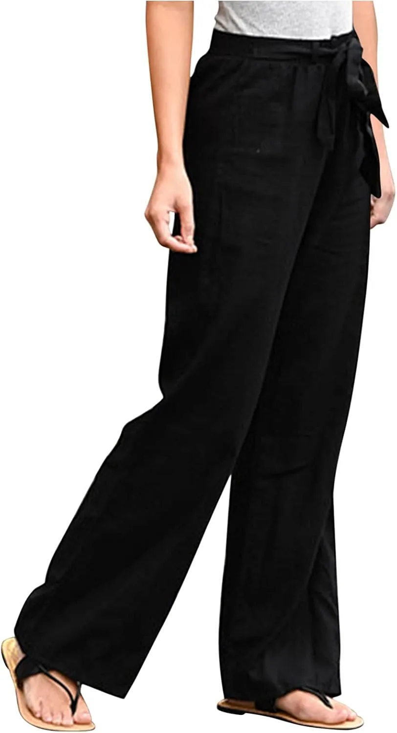 Wide Leg Pants for Women Plus Pants Trousers Size Tightness Casual Plus Size Pants Flowy Pants Striped Pants Women