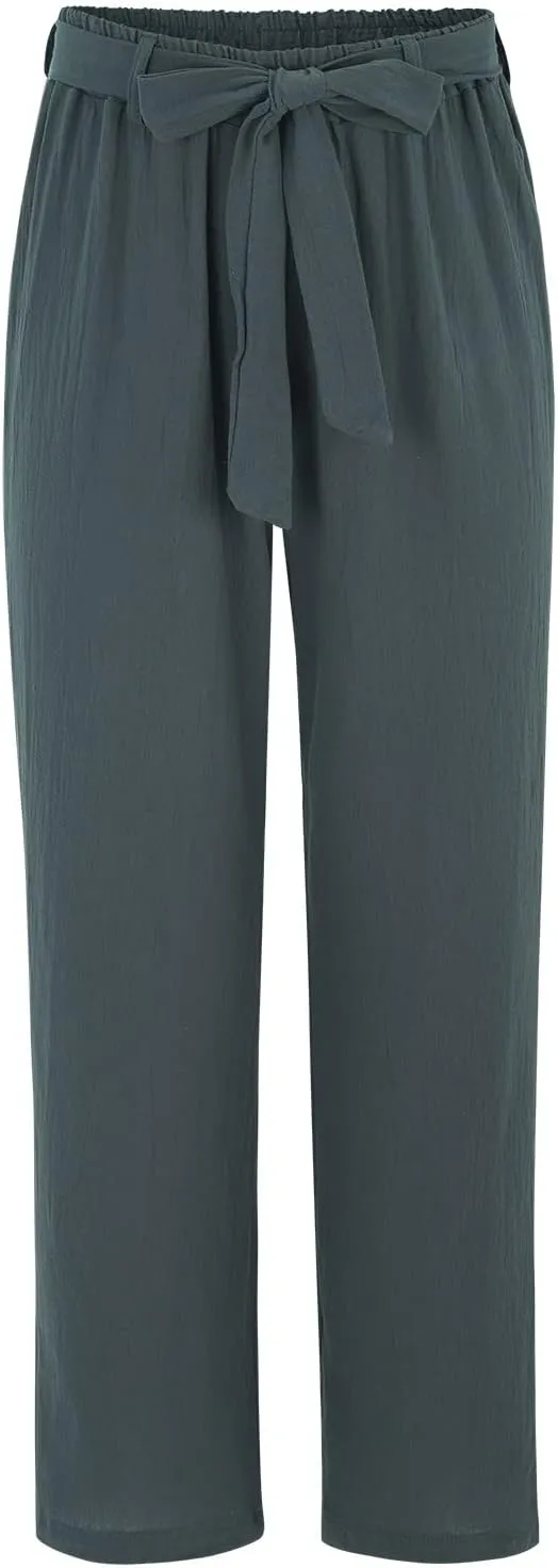 Wide Leg Pants for Women Plus Pants Trousers Size Tightness Casual Plus Size Pants Flowy Pants Striped Pants Women