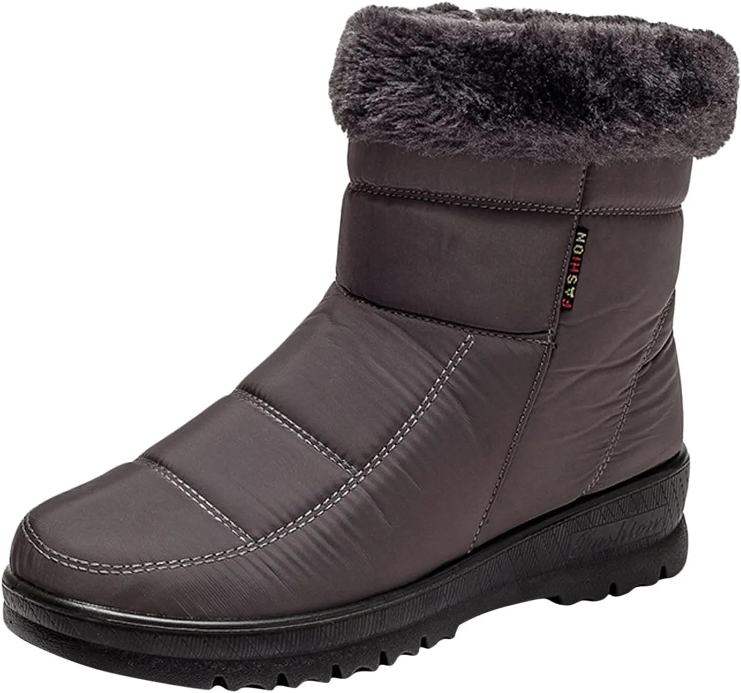 Winter Waterproof Boots for Woman Women's Winter Boots Waterproof Zipper Snow Boots Womens Wide High Heel Winter Boots for Women Boots for Women Winter Cute