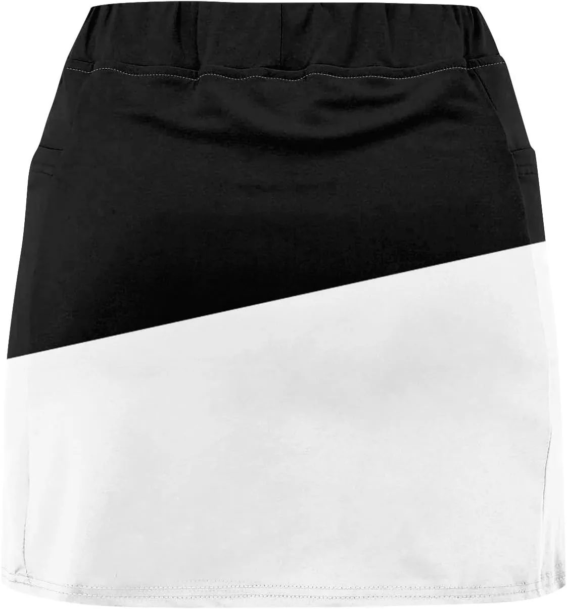 Women 2 Piece Skirts 2 in 1 Solid Flowy Basic Versatile Stretchy Casual Mini Skirts 2025, S-2XL