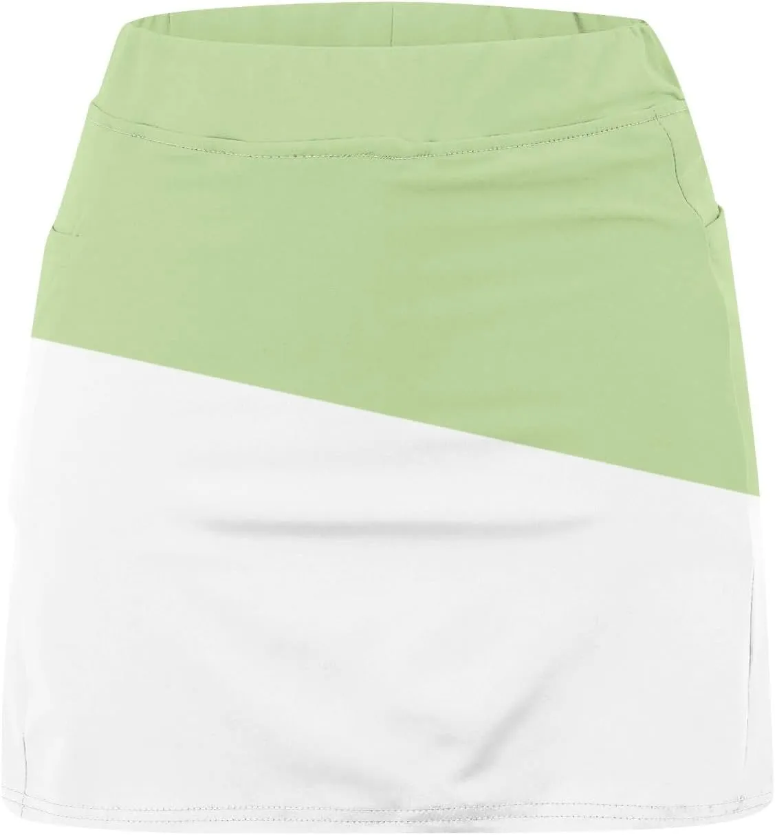 Women 2 Piece Skirts 2 in 1 Solid Flowy Basic Versatile Stretchy Casual Mini Skirts 2025, S-2XL