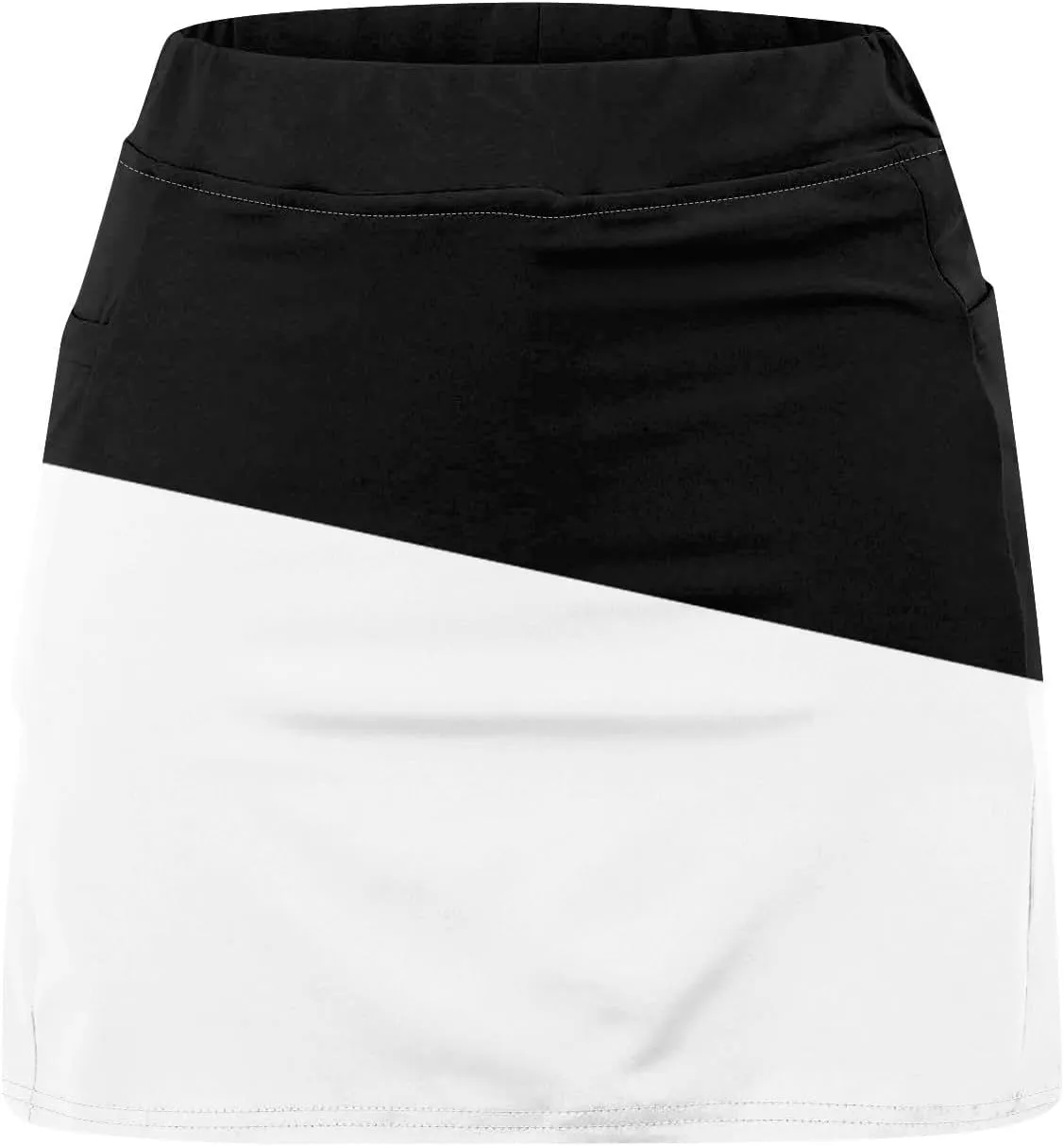 Women 2 Piece Skirts 2 in 1 Solid Flowy Basic Versatile Stretchy Casual Mini Skirts 2025, S-2XL