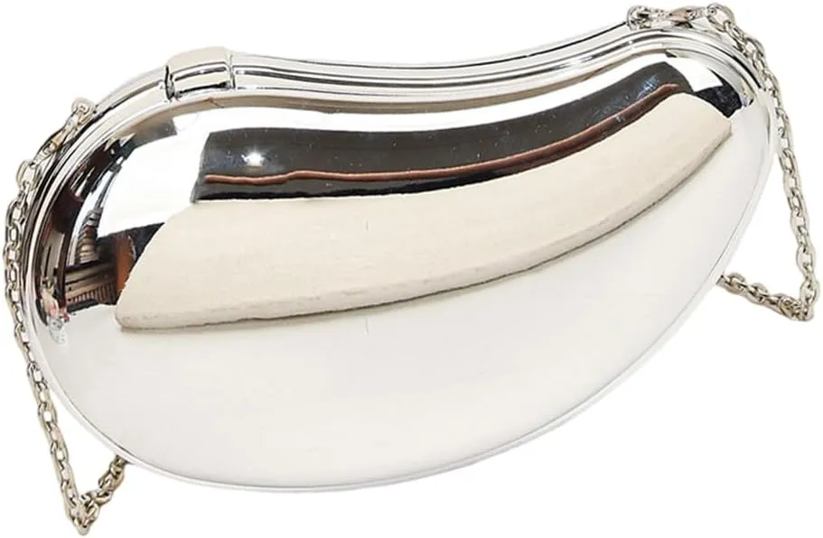 Women Evening Bag Mangos Shape Evening Clutch Bag Chain Strap Crossbody Bag Metallic Evening Handbag Shoulder Bag