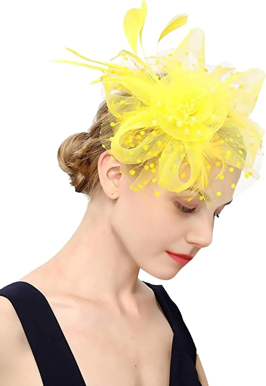 Women Fascinators Hats for Tea Party Hats Kentucky Derby Hat 1920s Gatsby Party Church Hats for Women
