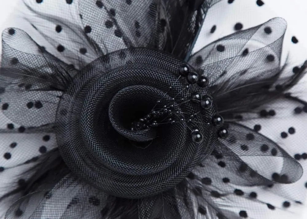 Women Fascinators Hats for Tea Party Hats Kentucky Derby Hat 1920s Gatsby Party Church Hats for Women