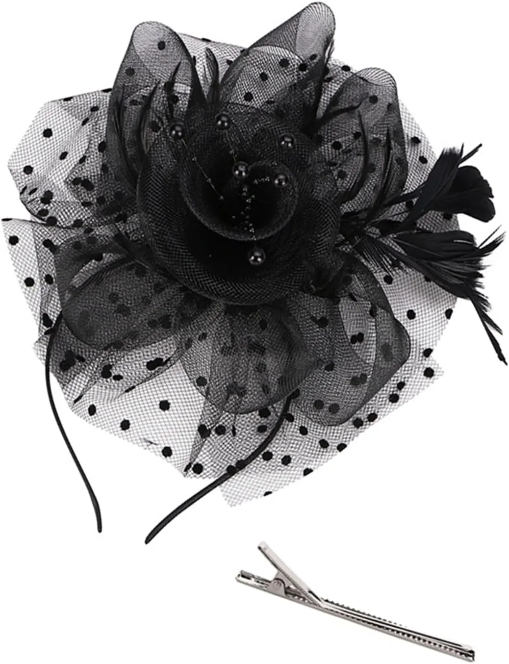 Women Fascinators Hats for Tea Party Hats Kentucky Derby Hat 1920s Gatsby Party Church Hats for Women
