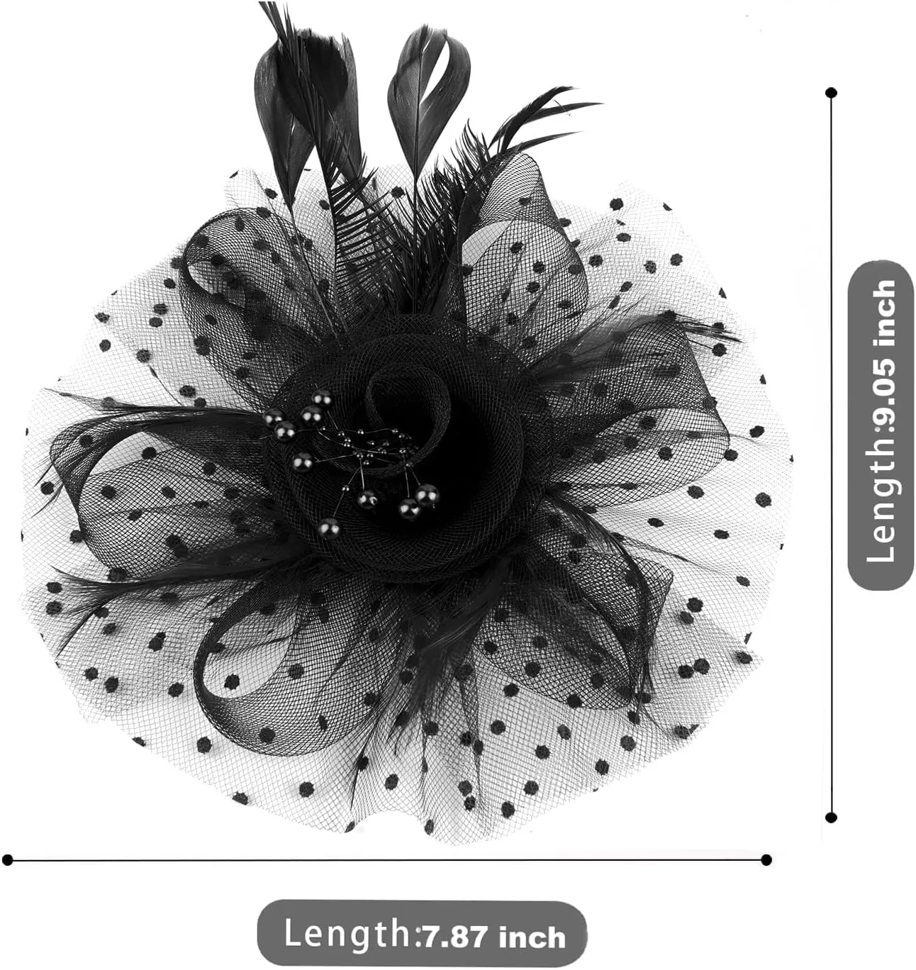 Women Fascinators Hats for Tea Party Hats Kentucky Derby Hat 1920s Gatsby Party Church Hats for Women