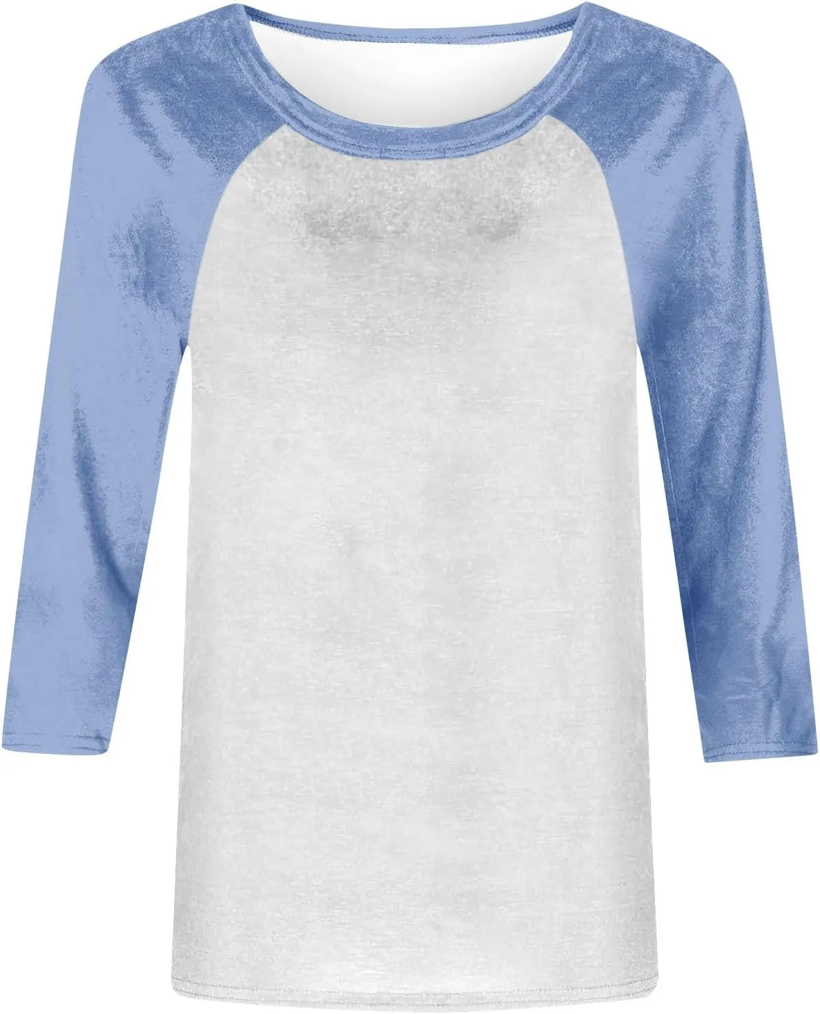 Womens Baseball Shirts 3/4 Sleeve Casual Workout T-Shirts Color Block Cute Comfy Blouses College Spring Summer Tops