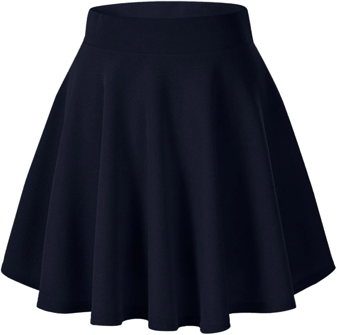 Women's Basic Versatile Casual High Waisted Ruffles Flared Mini Lingerie Skirts with Shorts