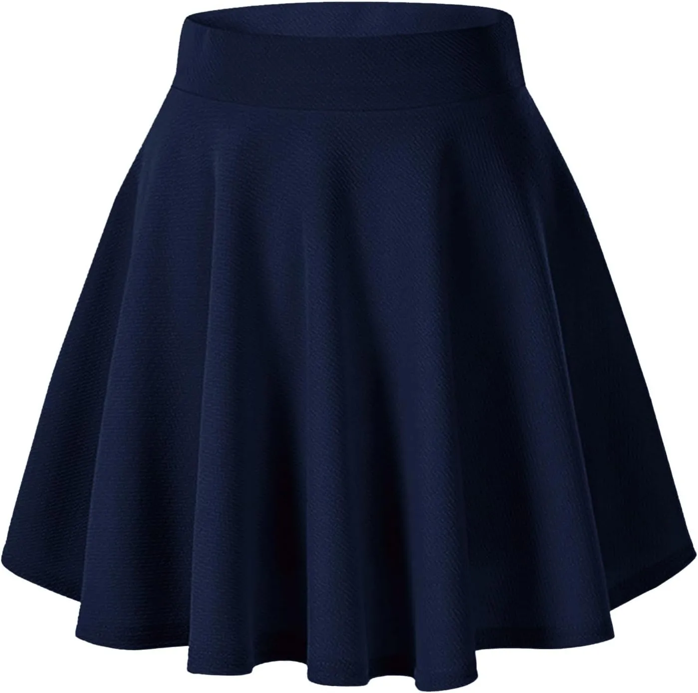 Women's Basic Versatile Casual High Waisted Ruffles Flared Mini Lingerie Skirts with Shorts