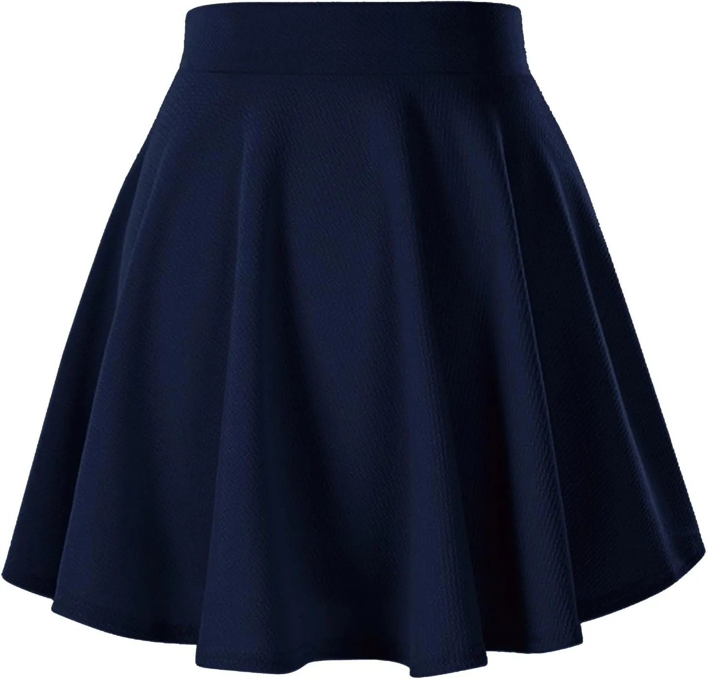 Women's Basic Versatile Casual High Waisted Ruffles Flared Mini Lingerie Skirts with Shorts