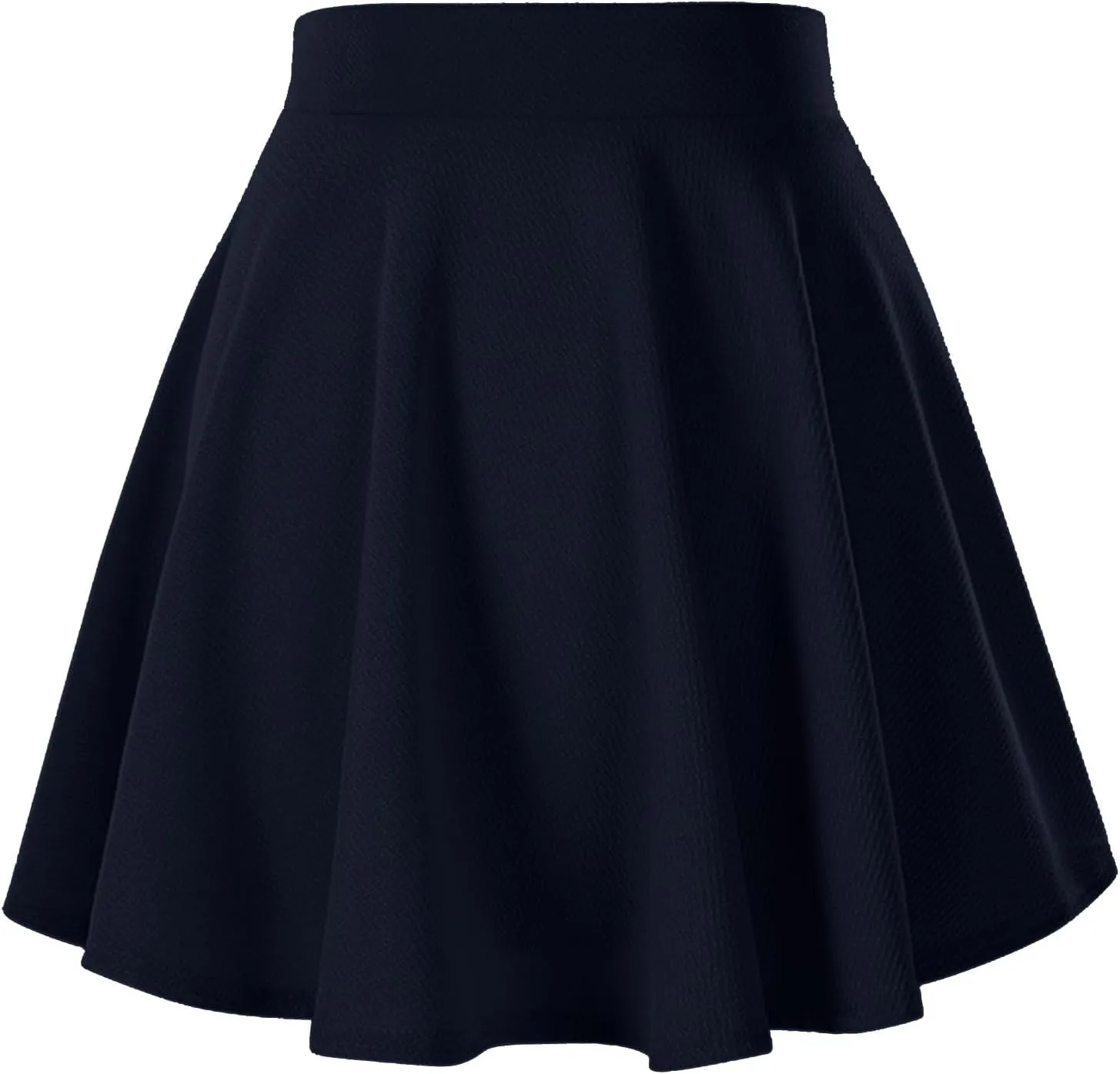 Women's Basic Versatile Casual High Waisted Ruffles Flared Mini Lingerie Skirts with Shorts