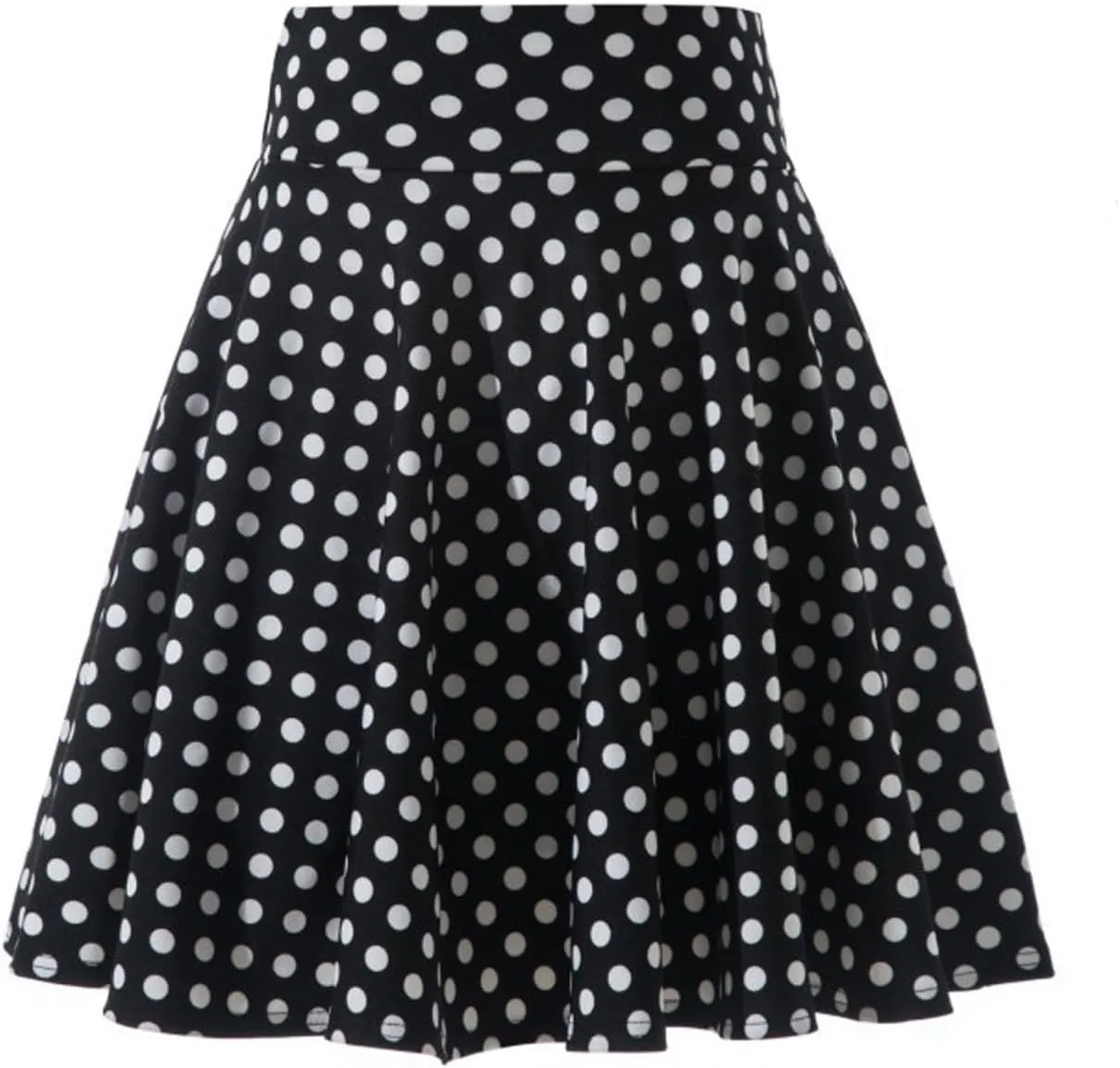 Women's Basic Versatile Stretch Flared Skater Skirt Elastic Waist Mini Yoga Culottes Workout Tennis Jogger Run Skorts