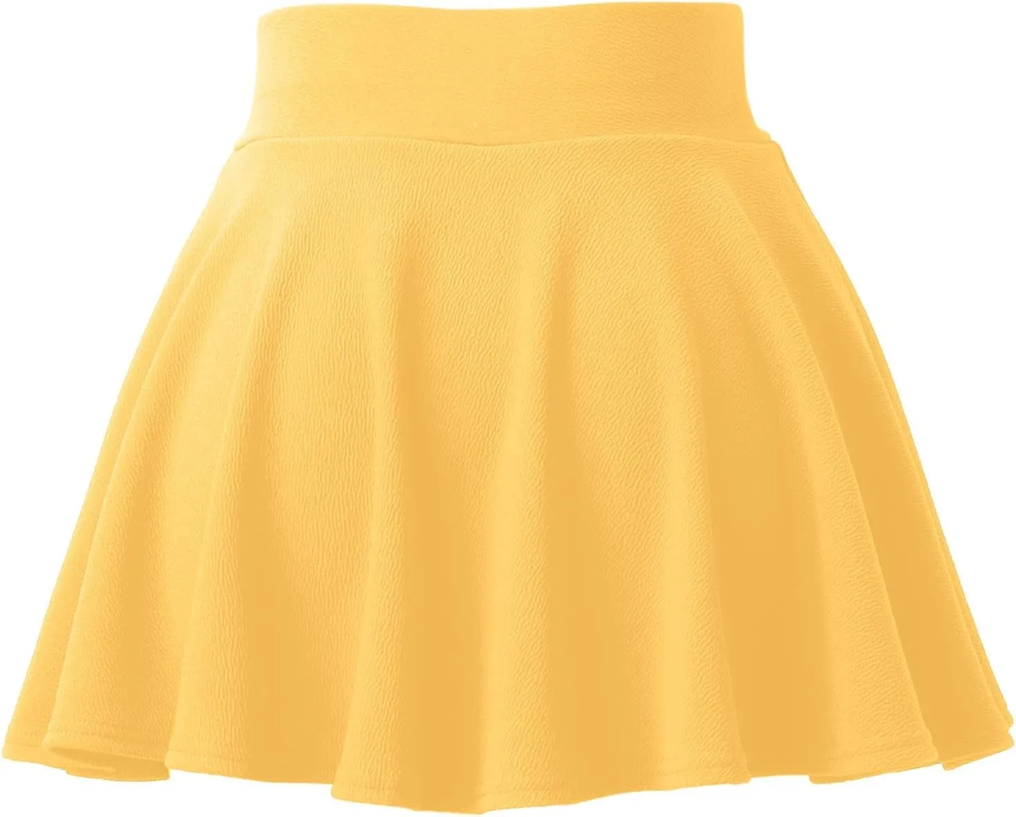 Women's Basic Versatile Stretch Flared Skater Skirt Elastic Waist Mini Yoga Culottes Workout Tennis Jogger Run Skorts