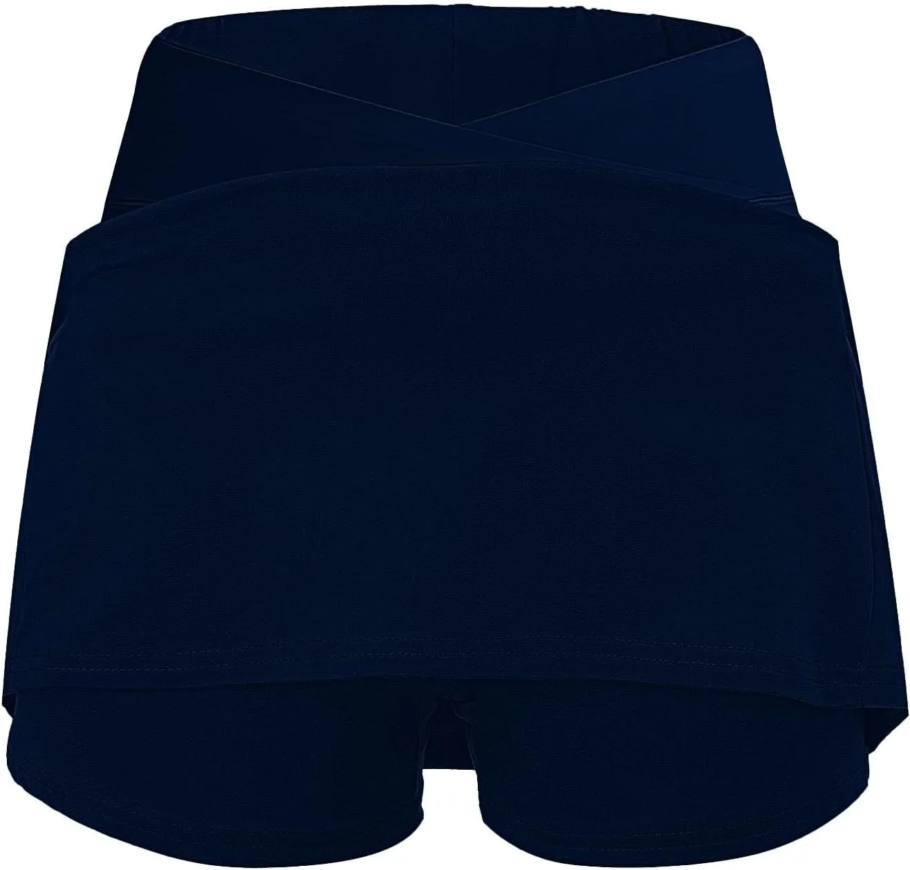 Women's Basic Versatile Stretchy Solid Flared Casual Mini Skater Skirt, S-5XL