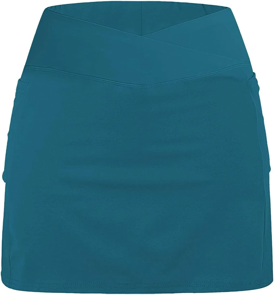 Women's Basic Versatile Stretchy Solid Flared Casual Mini Skater Skirt, S-5XL
