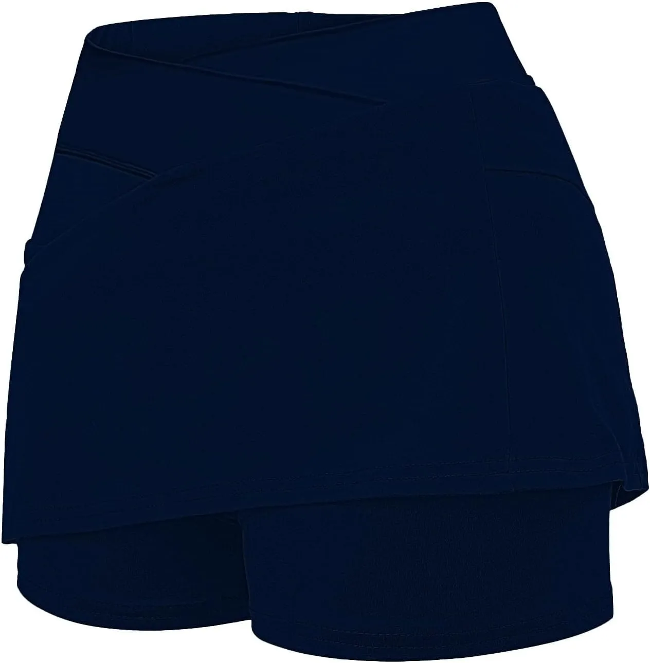 Women's Basic Versatile Stretchy Solid Flared Casual Mini Skater Skirt, S-5XL