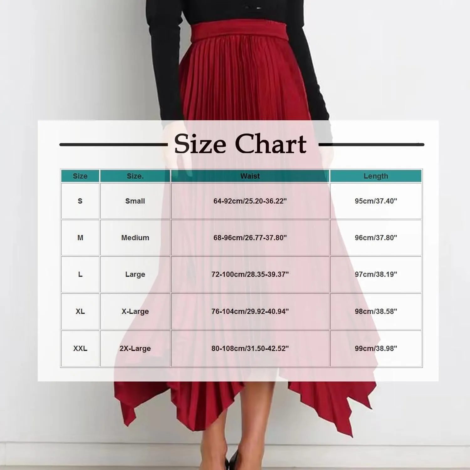 Women's Elegant Skirts High Waisted Pleated A Line Silk Skirts Irregular Flowy Work Skirts Casual Summer Midi Skirts